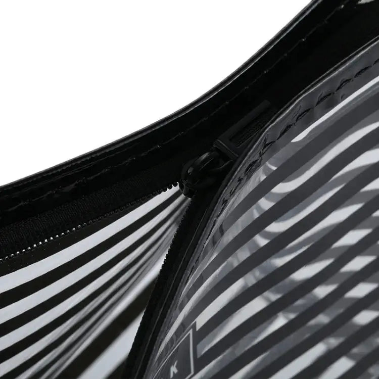 Stripe Style Portable Travel Cosmetic Organizer Bag Size: 23*14*9cm Random Color Delivery Stripe Style Cosmetic