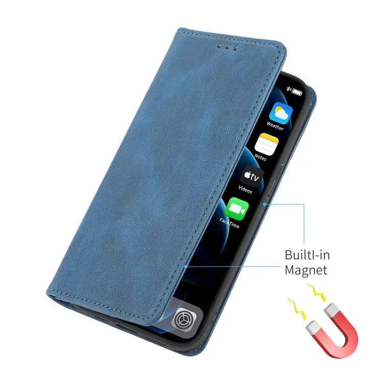 Strong Magnetic Crazy Horse Texture Horizontal Flip Leather Case with Holder & Card Slots & Wallet For iPhone 13 mini