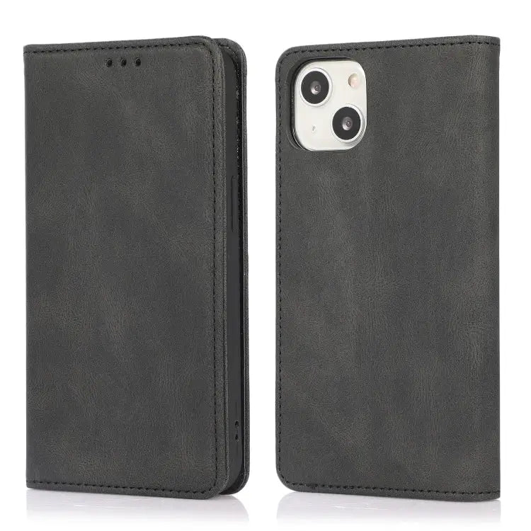 Strong Magnetic Crazy Horse Texture Horizontal Flip Leather Case with Holder & Card Slots & Wallet For iPhone 13 mini