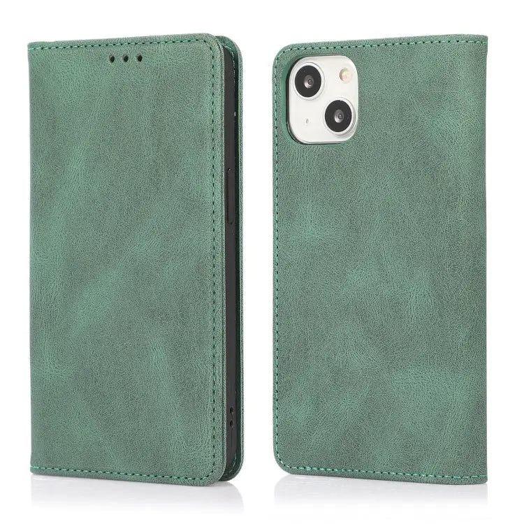 Strong Magnetic Crazy Horse Texture Horizontal Flip Leather Case with Holder & Card Slots & Wallet For iPhone 13 mini
