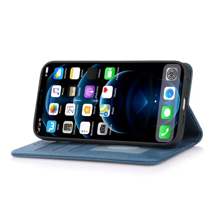 Strong Magnetic Crazy Horse Texture Horizontal Flip Leather Case with Holder & Card Slots & Wallet For iPhone 13 mini