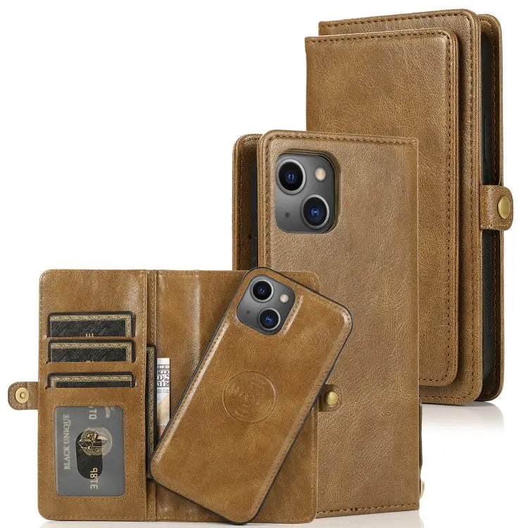 Strong Magnetic Detachable Horizontal Flip Leather Case with Card Slots & Wallet For iPhone 13 For iPhone 13 Mini