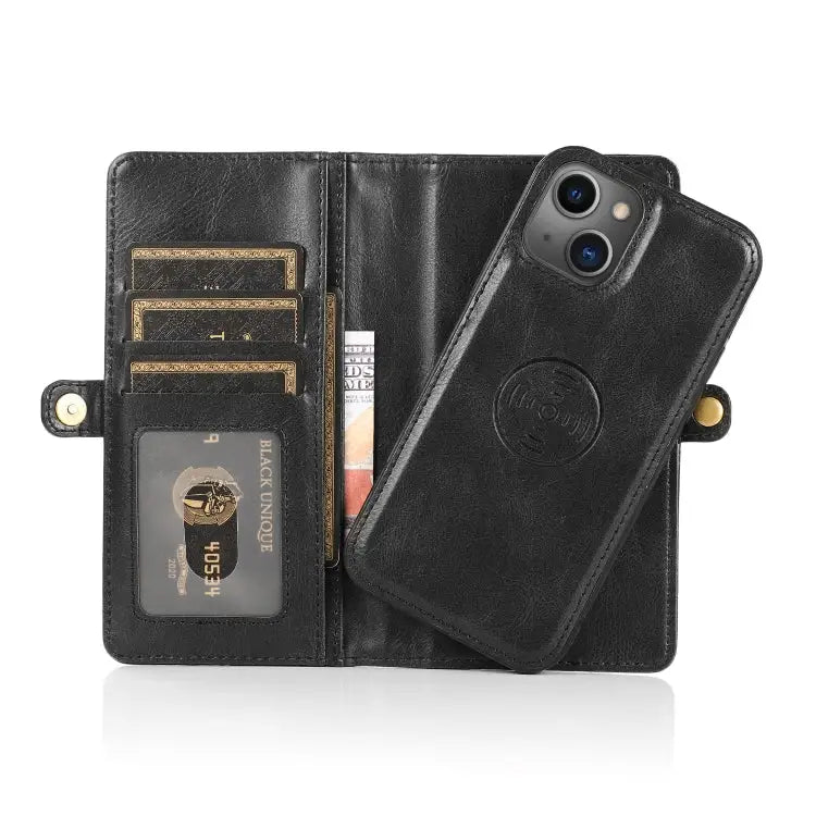 Strong Magnetic Detachable Horizontal Flip Leather Case with Card Slots & Wallet For iPhone 13 For iPhone 13 Mini
