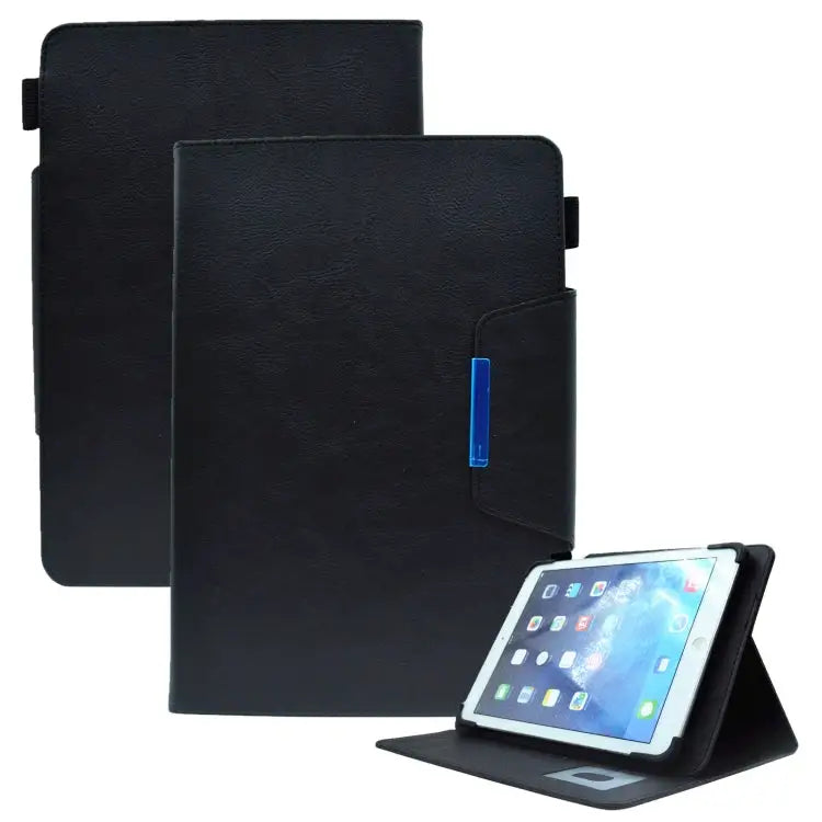 Suede Cross Texture Magnetic Clasp Leather Tablet Case For 7 inch For 8 inch For 10 inch - For 7 inch / Black - Mobile