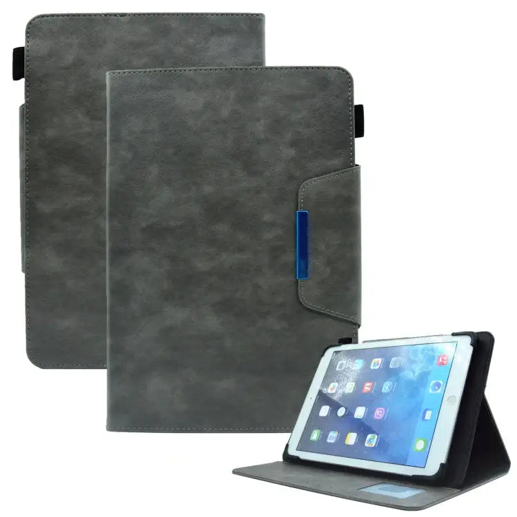 Suede Cross Texture Magnetic Clasp Leather Tablet Case For 7 inch For 8 inch For 10 inch - For 8 inch / Grey - Mobile