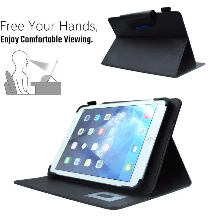 Suede Cross Texture Magnetic Clasp Leather Tablet Case For 7 inch For 8 inch For 10 inch - Mobile Accessories