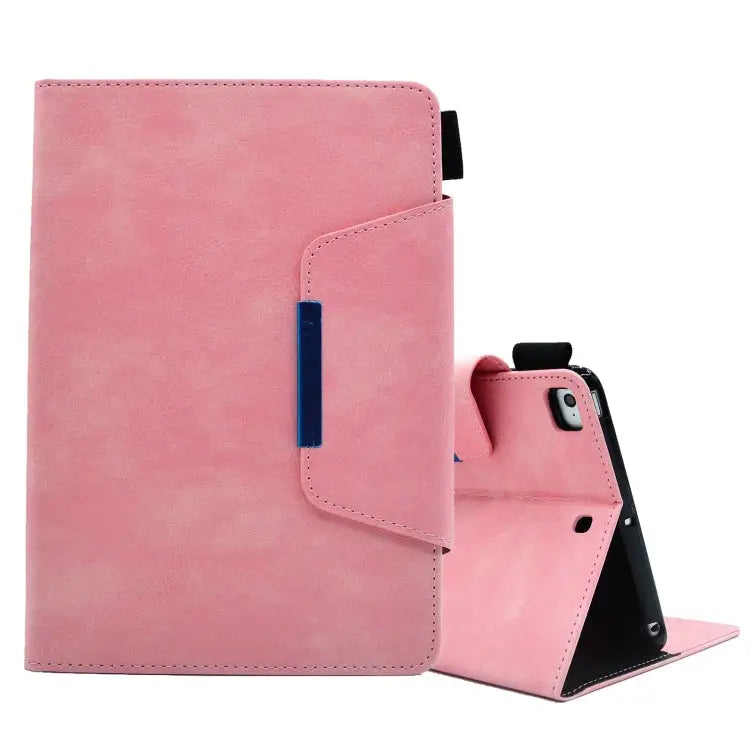 Suede Cross Texture Magnetic Clasp Leather Tablet Case For iPad mini 2024 / mini 6 For iPad mini 5 / 4 / 3 / 2 / 1