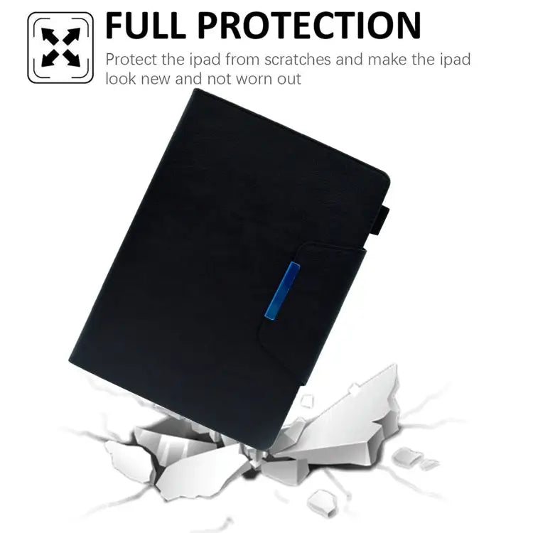Suede Cross Texture Magnetic Clasp Leather Tablet Case For iPad mini 2024 / mini 6 For iPad mini 5 / 4 / 3 / 2 / 1