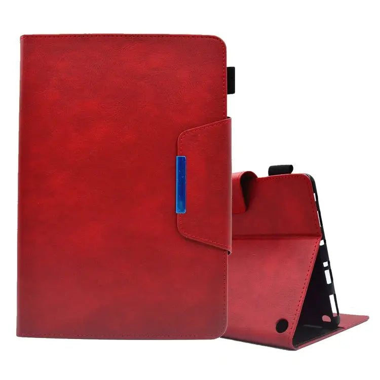 Suede Cross Texture Magnetic Clasp Leather Tablet Case For Samsung Galaxy Tab A 8.0 2019 For Amazon Fire HD 8 2021