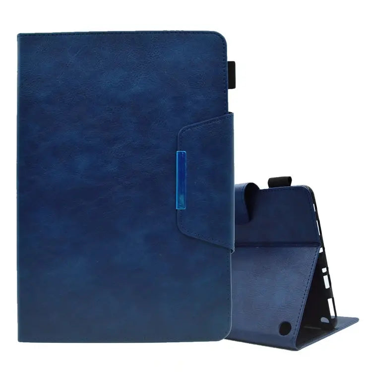 Suede Cross Texture Magnetic Clasp Leather Tablet Case For Samsung Galaxy Tab A 8.0 2019 For Amazon Fire HD 8 2021