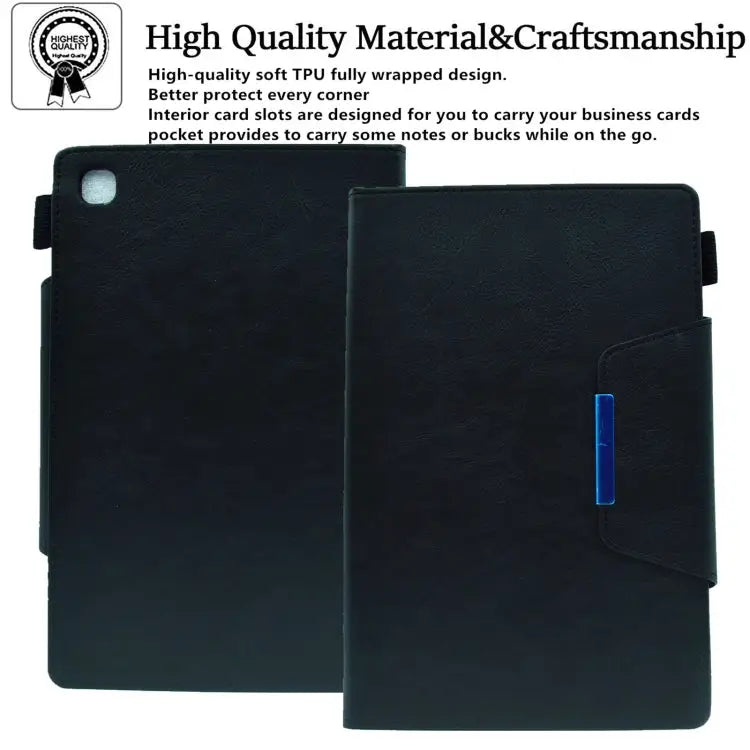 Suede Cross Texture Magnetic Clasp Leather Tablet Case For Samsung Galaxy Tab A 8.0 2019 For Amazon Fire HD 8 2021