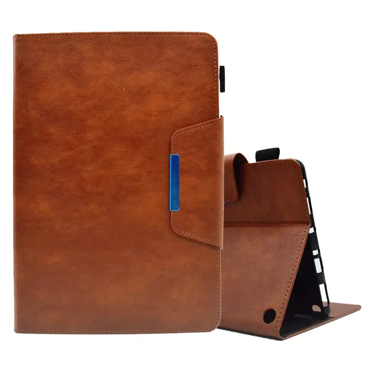 Suede Cross Texture Magnetic Clasp Leather Tablet Case For Samsung Galaxy Tab A 8.0 2019 For Amazon Fire HD 8 2021