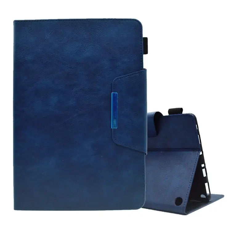 Suede Cross Texture Magnetic Clasp Leather Tablet Case For Samsung Galaxy Tab A 8.0 2019 For Amazon Fire HD 8 2021
