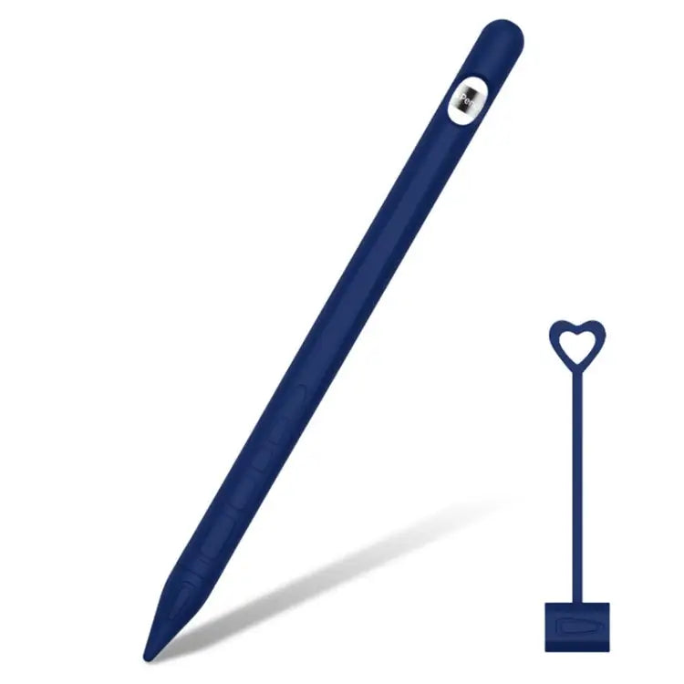Suitable For Apple Pencil1 Generation StylusTouch Pen Silicone Protective Cover Pen Cap - Navy Blue - Apple Accessories