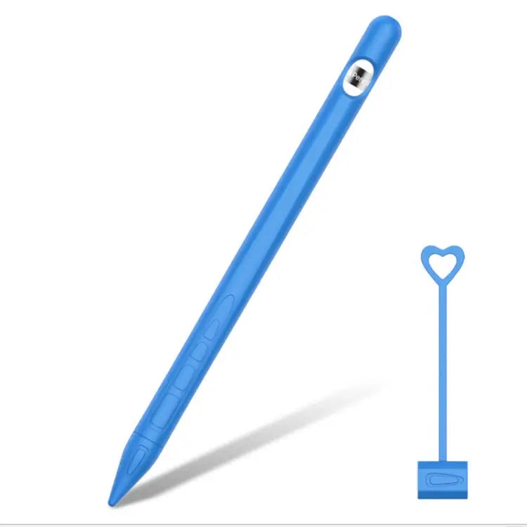 Suitable For Apple Pencil1 Generation StylusTouch Pen Silicone Protective Cover Pen Cap - Blue - Apple Accessories