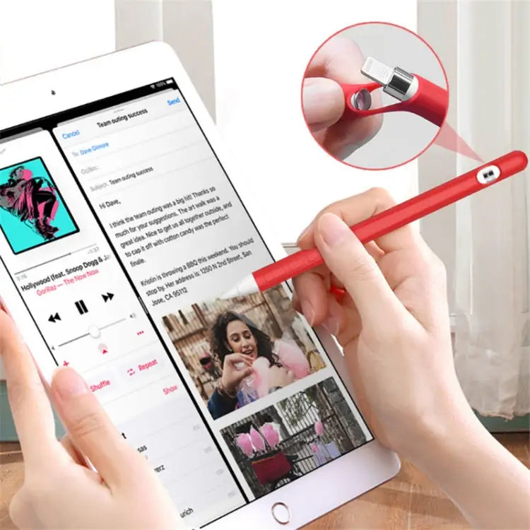 Suitable For Apple Pencil1 Generation StylusTouch Pen Silicone Protective Cover Pen Cap - Apple Accessories