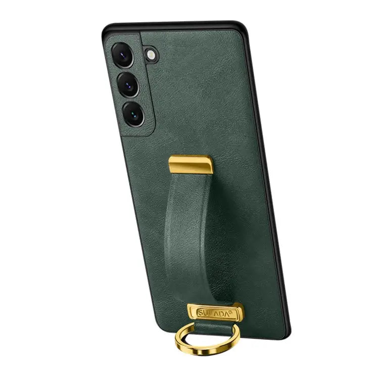 SULADA Cool Series PC + Leather Texture Skin Feel Shockproof Phone Case For Samsung Galaxy Z Fold3 5G For iPhone 12