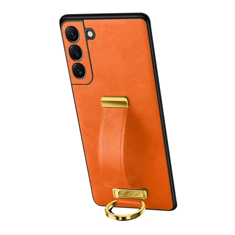 SULADA Cool Series PC + Leather Texture Skin Feel Shockproof Phone Case For Samsung Galaxy Z Fold3 5G For iPhone 12