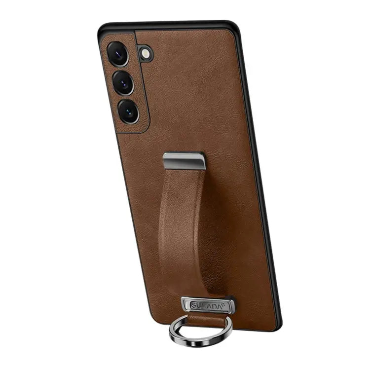 SULADA Cool Series PC + Leather Texture Skin Feel Shockproof Phone Case For Samsung Galaxy Z Fold3 5G For iPhone 12