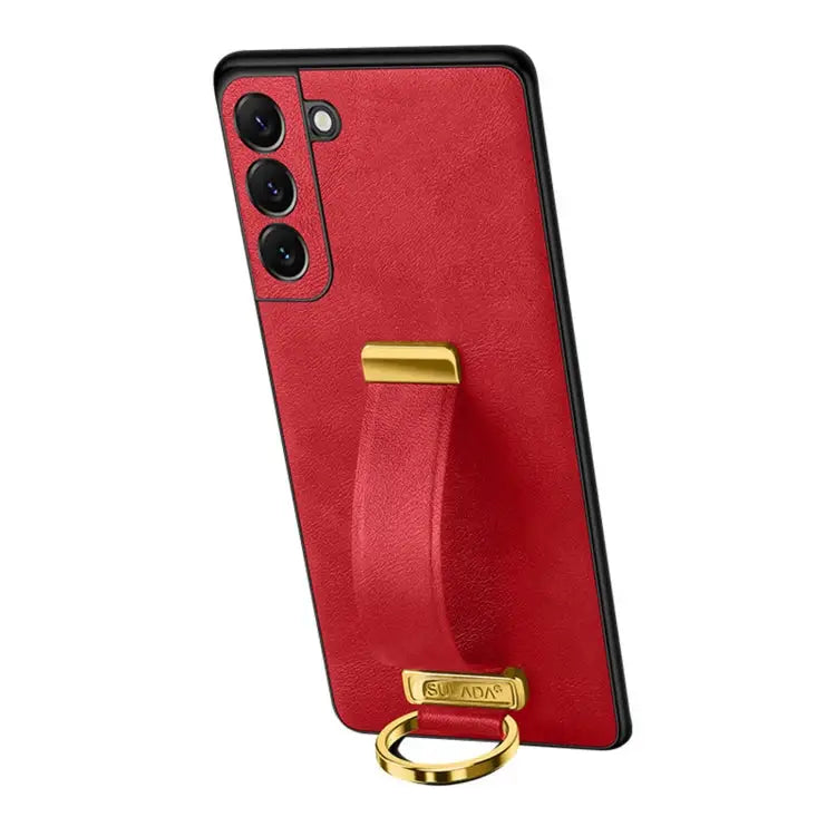 SULADA Cool Series PC + Leather Texture Skin Feel Shockproof Phone Case For Samsung Galaxy Z Fold3 5G For iPhone 12
