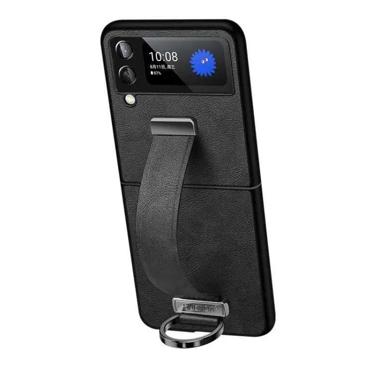 SULADA Cool Series PC + Leather Texture Skin Feel Shockproof Phone Case For Samsung Galaxy Z Fold2 For Samsung Galaxy Z