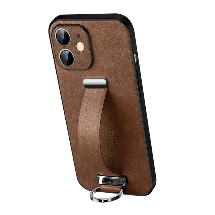 SULADA Cool Series PC + Leather Texture Skin Feel Shockproof Phone Case For Samsung Galaxy Z Fold3 5G For iPhone 12