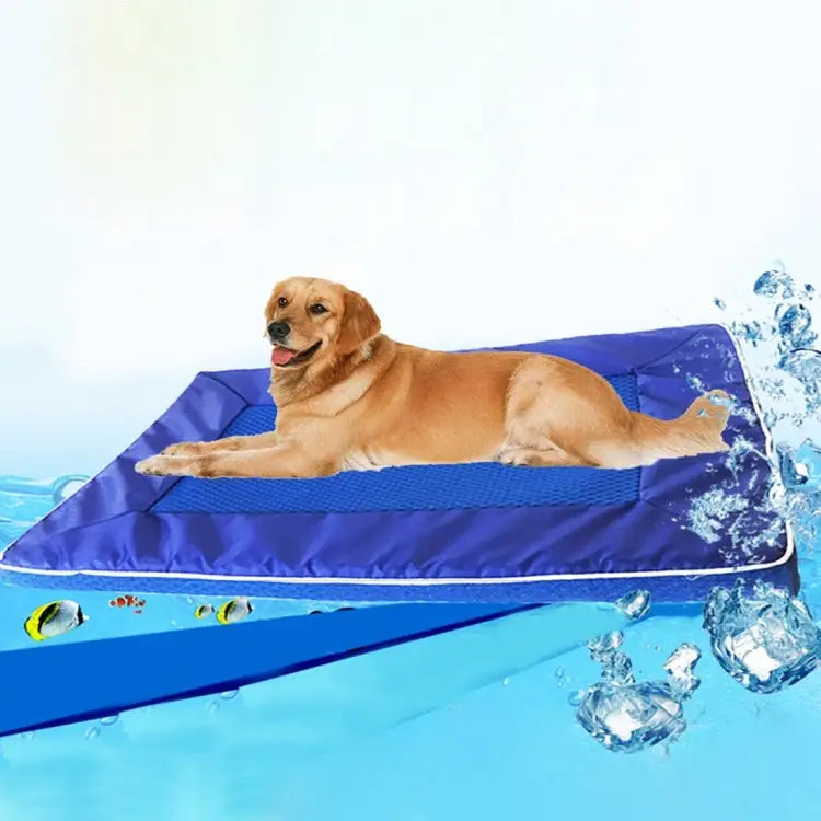 Summer Dog Pad Bed House Pet Cool Down Pad Detachable Dog Mat Cushion,Medium Size:63*44*4cm Size:63*44*4cm