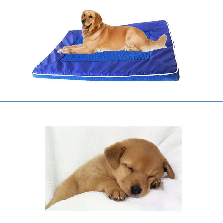 Summer Dog Pad Bed House Pet Cool Down Pad Detachable Dog Mat Cushion,Medium Size:63*44*4cm Size:63*44*4cm
