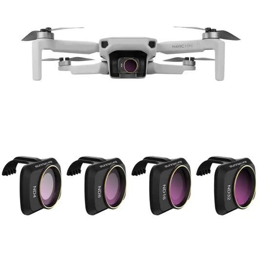 Sunnylife MM-FI9256 For DJI Mavic mini 4 In 1 Drone ND4 + ND8 + ND16 + ND32 Lens Filter ND4 + ND8 + ND16 + ND32 - ND4