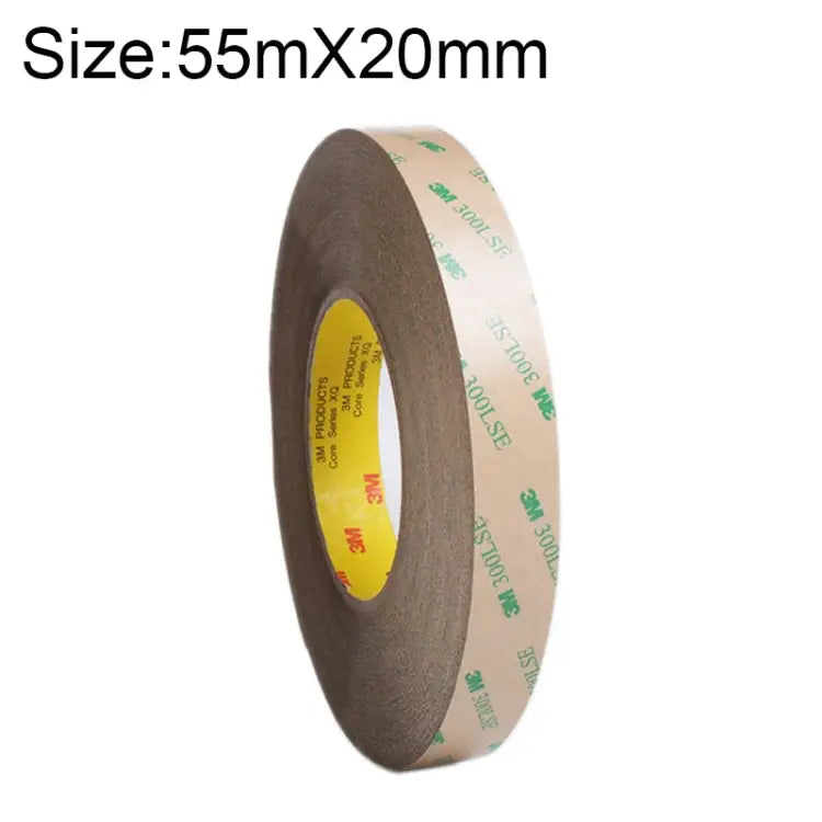 Super Adhesive Ultra-thin Transparent and High-temperature Resistant Double-sided Traceless Tape Size: 55m x 20mm Size:
