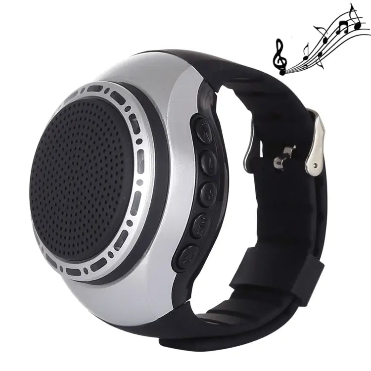 Support Hands-free Calls & Intelligent Screen Display & FM Radio & TF Card & Cellphone Anti-lost - Silver