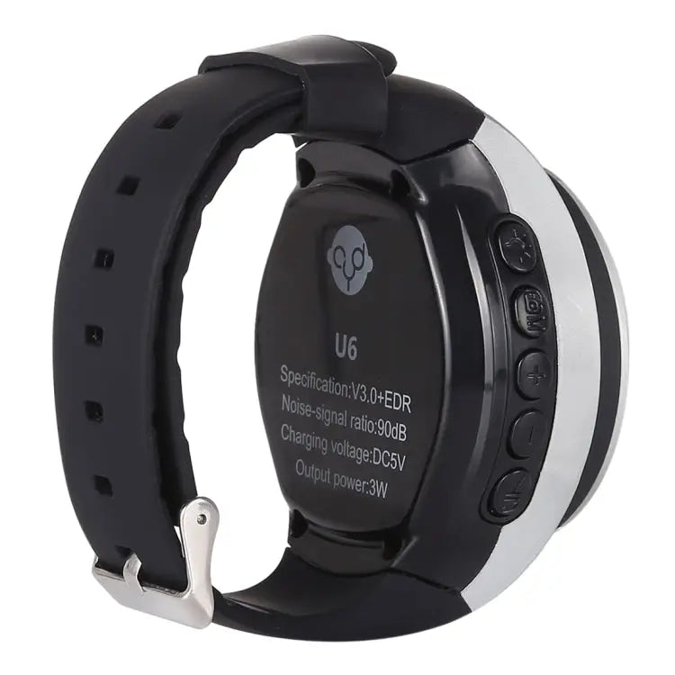 Support Hands-free Calls & Intelligent Screen Display & FM Radio & TF Card & Cellphone Anti-lost - Silver
