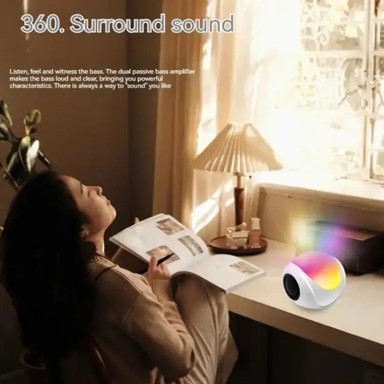 SY-688 TWS RGB Colorful Light Mini Card Bluetooth Speaker SY-688 White - SY-688 White - Apple Accessories
