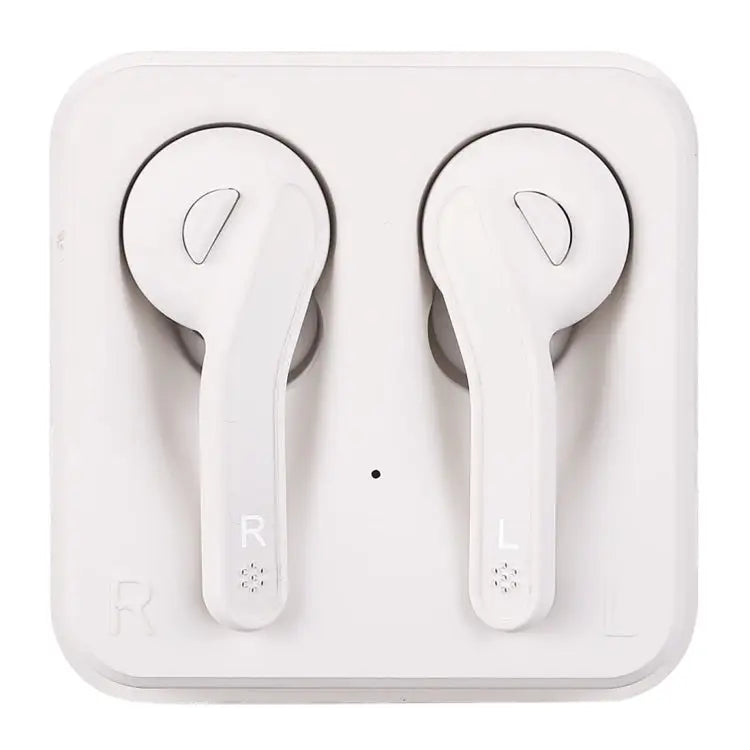 T-88 TWS Bluetooth V5.0 Wireless Stereo Earphones with Magnetic Charging Box - White