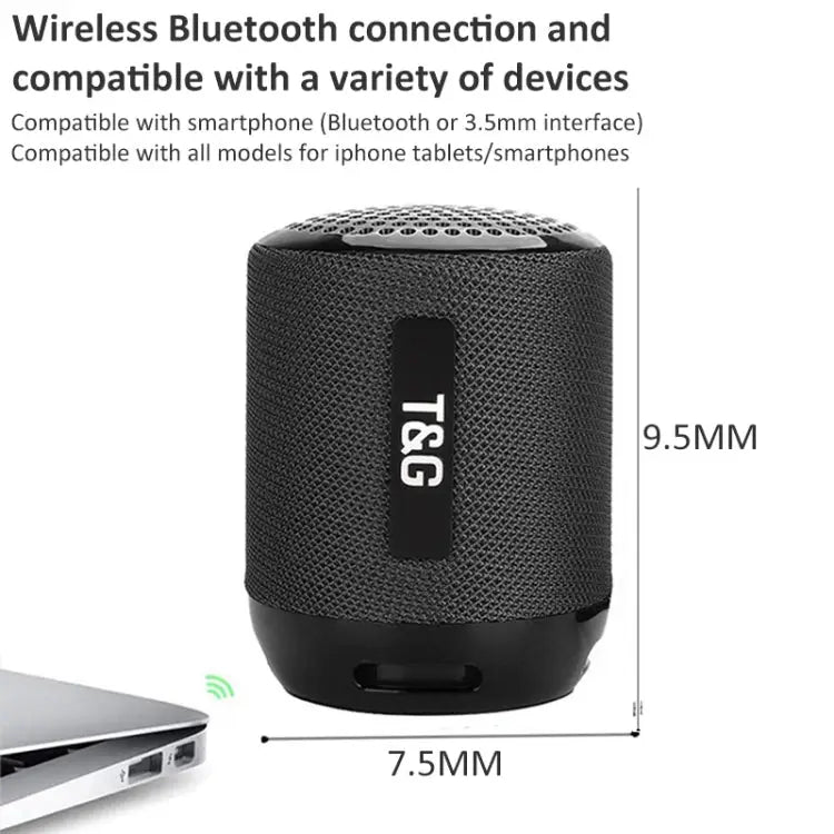 T&G TG129 Portable Wireless Music Speaker Hands-free with MIC Support TF Card FM - Apple Accessories
