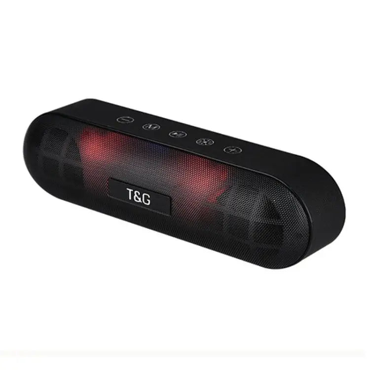 T&G TG148 Portable Stereo Audio Super Bass LED Lantern Pill Wireless Bluetooth Speaker - Black - Apple Accessories