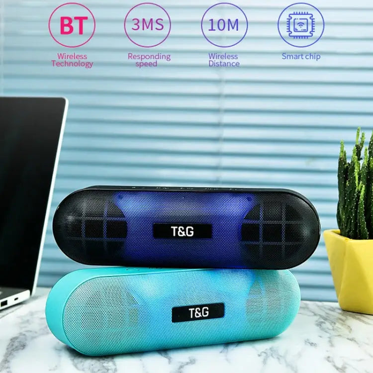 T&G TG148 Portable Stereo Audio Super Bass LED Lantern Pill Wireless Bluetooth Speaker - Apple Accessories