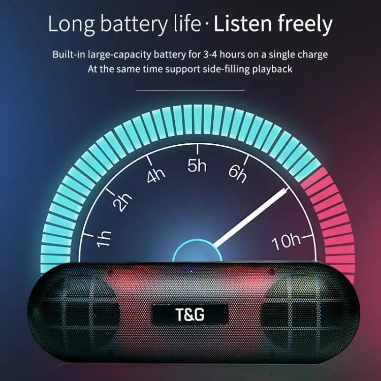 T&G TG148 Portable Stereo Audio Super Bass LED Lantern Pill Wireless Bluetooth Speaker - Apple Accessories