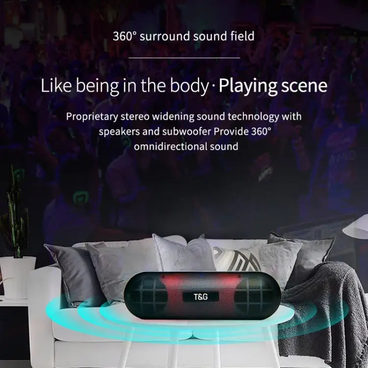 T&G TG148 Portable Stereo Audio Super Bass LED Lantern Pill Wireless Bluetooth Speaker - Apple Accessories