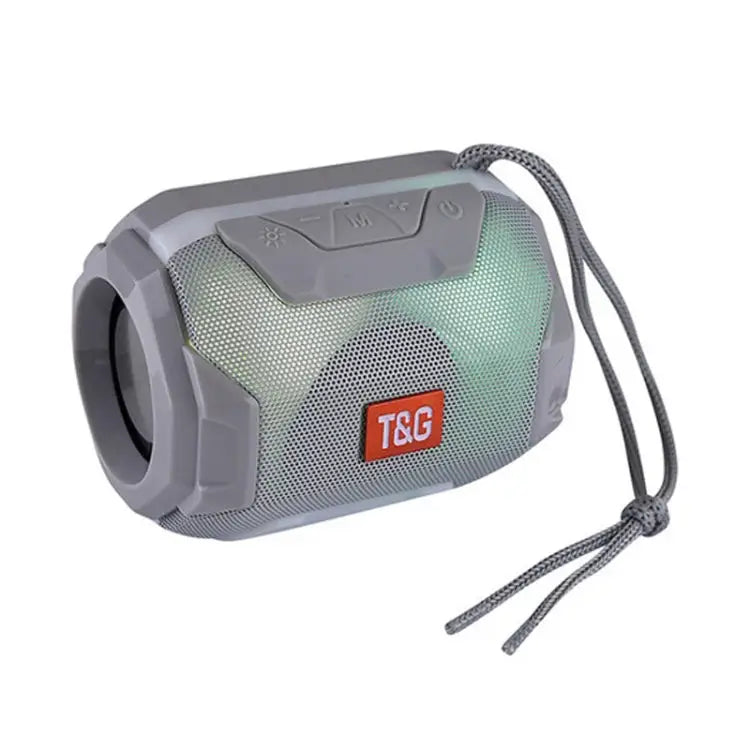 T&G TG162 LED Stereo Portable Bluetooth Speaker Mini Wireless Speaker Subwoofer - Gray - Apple Accessories