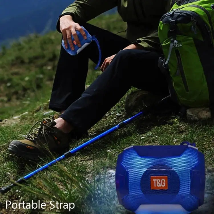 T&G TG162 LED Stereo Portable Bluetooth Speaker Mini Wireless Speaker Subwoofer - Apple Accessories