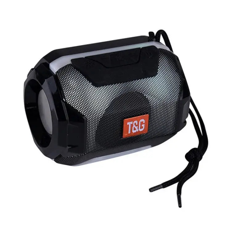 T&G TG162 LED Stereo Portable Bluetooth Speaker Mini Wireless Speaker Subwoofer - Black - Apple Accessories