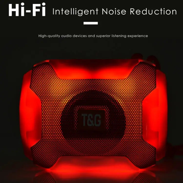 T&G TG162 LED Stereo Portable Bluetooth Speaker Mini Wireless Speaker Subwoofer - Apple Accessories