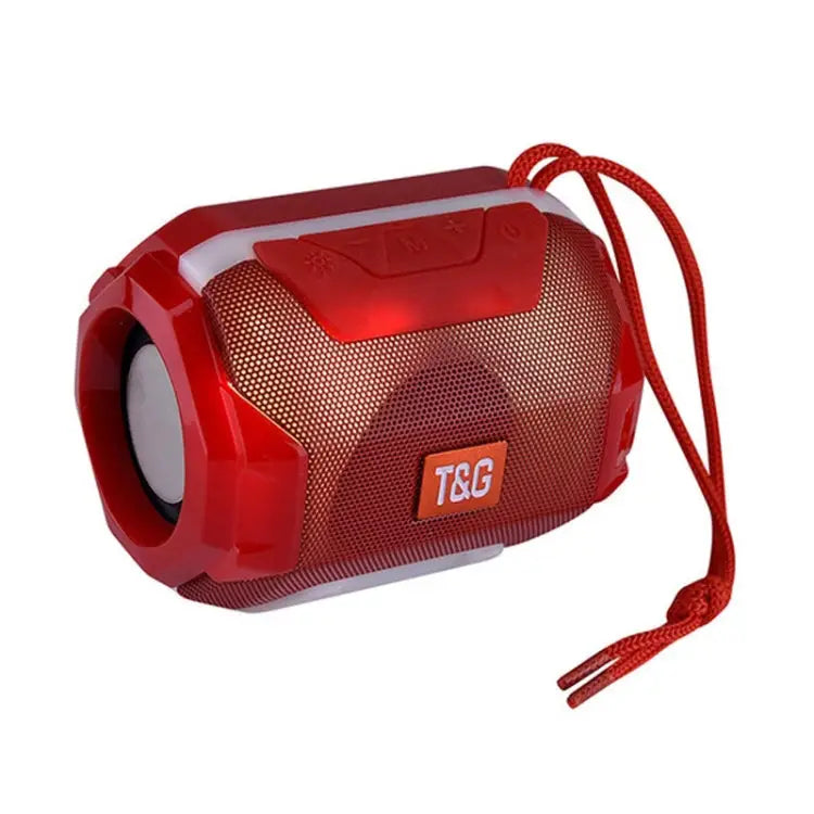 T&G TG162 LED Stereo Portable Bluetooth Speaker Mini Wireless Speaker Subwoofer - Red - Apple Accessories