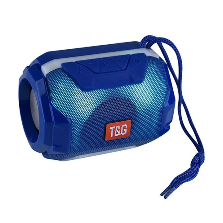 T&G TG162 LED Stereo Portable Bluetooth Speaker Mini Wireless Speaker Subwoofer - Blue - Apple Accessories