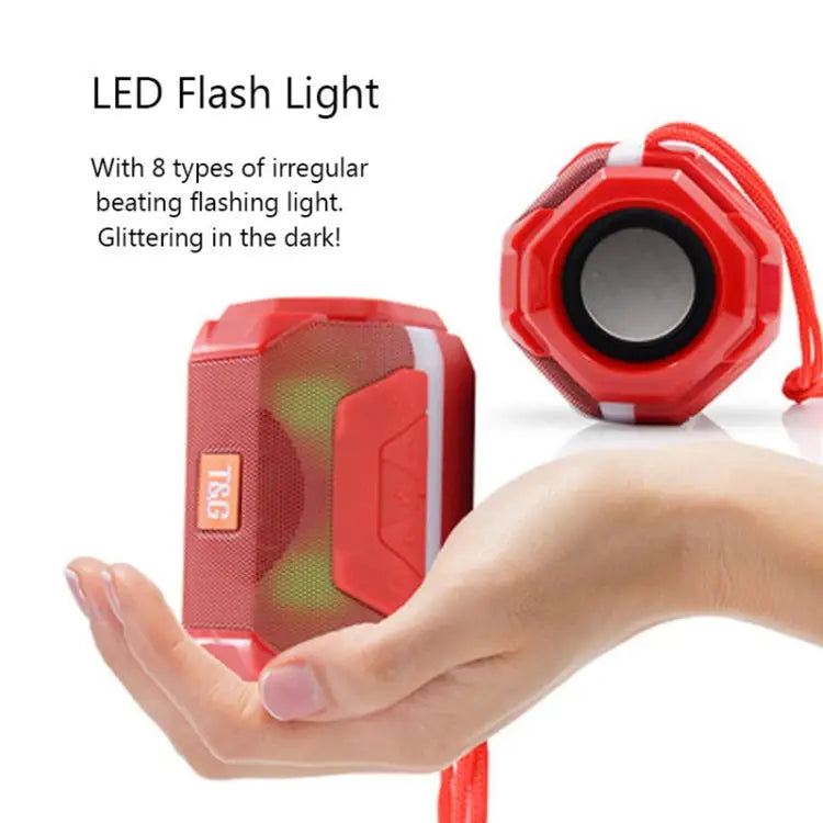 T&G TG162 LED Stereo Portable Bluetooth Speaker Mini Wireless Speaker Subwoofer - Apple Accessories