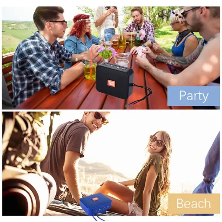 T&G TG166 Color Portable Wireless Bluetooth Small Speaker Pink Blue Brown Yellow Black Red Silver Gray Orange Green