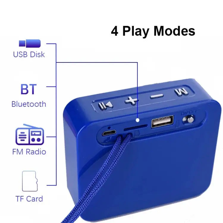 T&G TG166 Color Portable Wireless Bluetooth Small Speaker Pink Blue Brown Yellow Black Red Silver Gray Orange Green