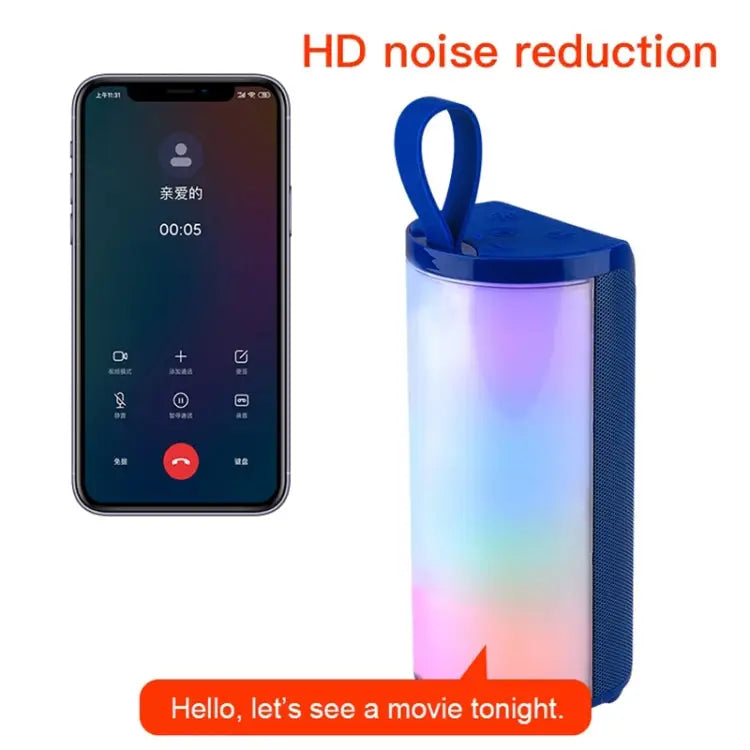 T&G TG169 LED Portable Bluetooth Speaker Outdoor Waterproof Subwoofer 3D Stereo Mini wireless Loudspeaker Support AUX