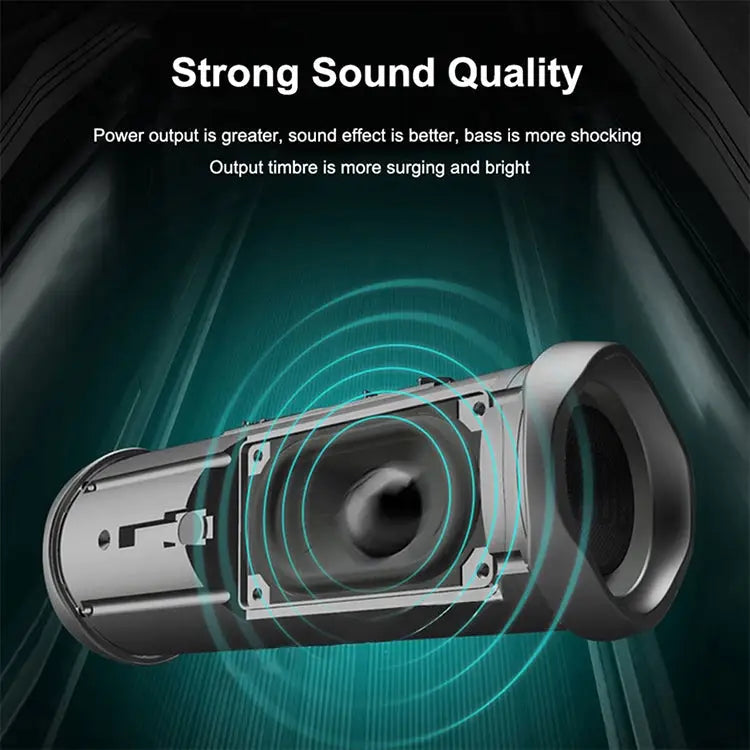T&G TG191 20W Waterproof Bluetooth Speaker Stereo Double Diaphragm Subwoofer Portable Audio FM Radio - Apple Accessories